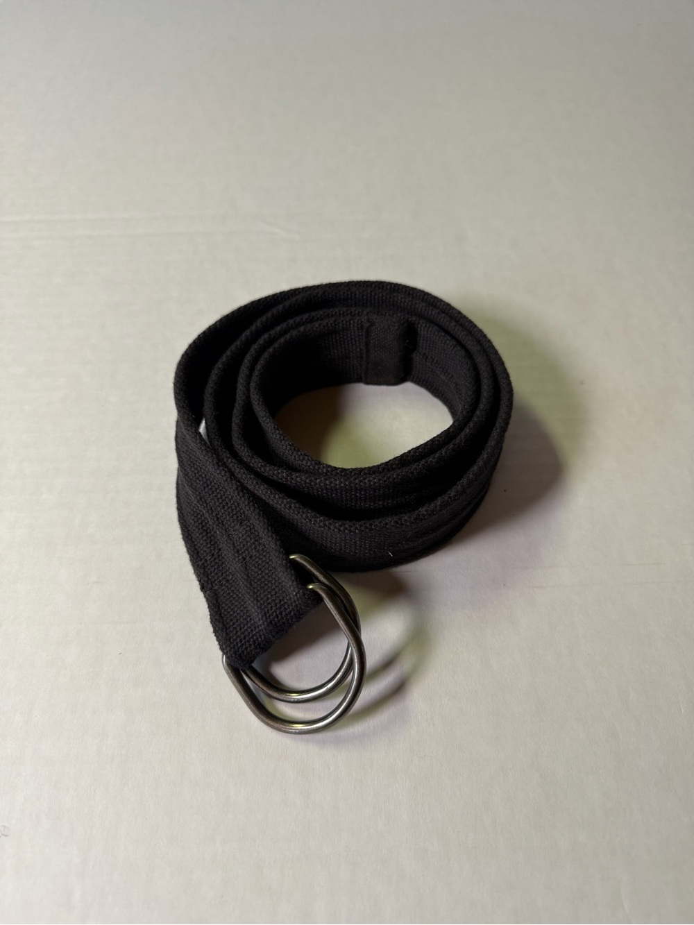 💥 Black Woven Canvas Military Web Belt w/ Double D-Rings - 1.5" Wide